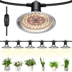 VIVOSUN outdoor led grow light 6-light system for greenhouse use