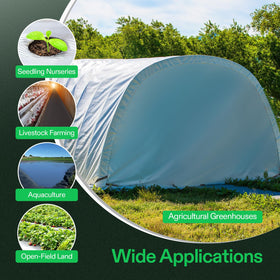 VIVOSUN Panda Film inside white reflective panel boosts light distribution for plants.