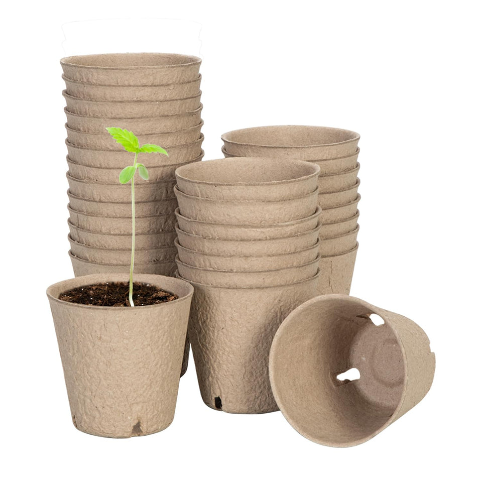 VIVOSUN peat pot with drainage holes for seed starting and healthy roots