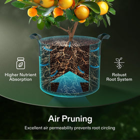 VIVOSUN open-drain fabric promoting air flow and healthy root growth.