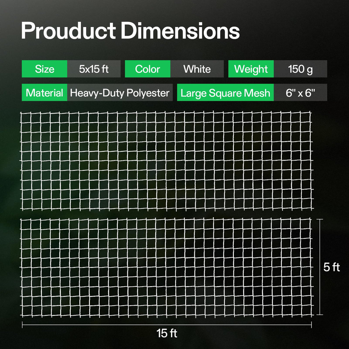 VIVOSUN trellis supports flowers, fruits, and vegetables like cucumbers and tomatoes