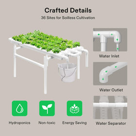 VIVOSUN planting baskets for leafy vegetables in the system