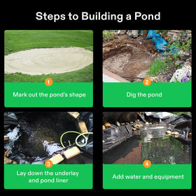 VIVOSUN pond liner easy install no tools required for setup