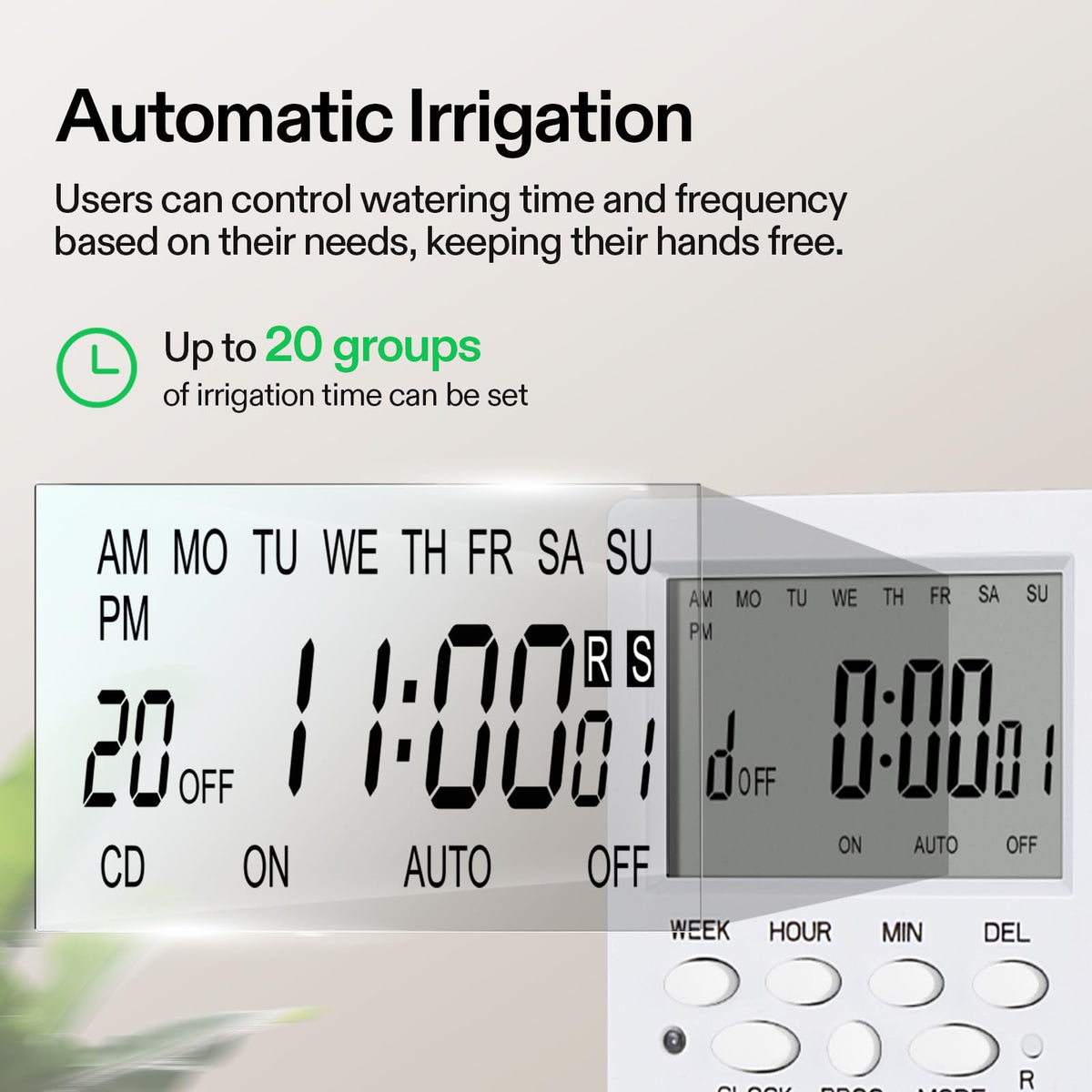 VIVOSUN regulator providing steady pressure for even moisture delivery.