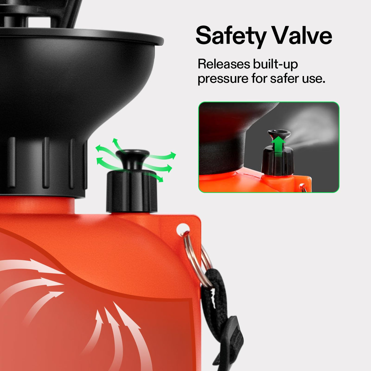 VIVOSUN pump sprayer 2 gallon pressure relief valve for safe operation.