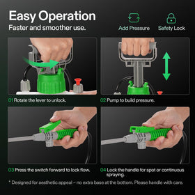 Three nozzles included for varied spraying tasks with the VIVOSUN sprayer.