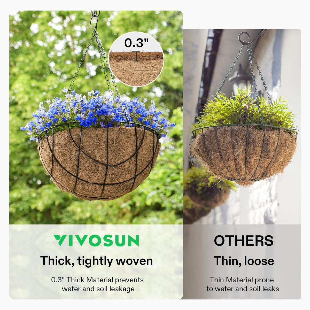 VIVOSUN reptile carpet and pet mat made from natural coconut fiber