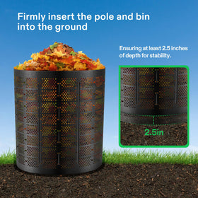 VIVOSUN reusable bin supports ongoing compost cycles.