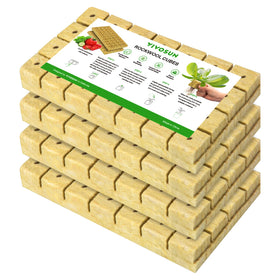VIVOSUN rockwool cubes pack with 112 plugs for propagation