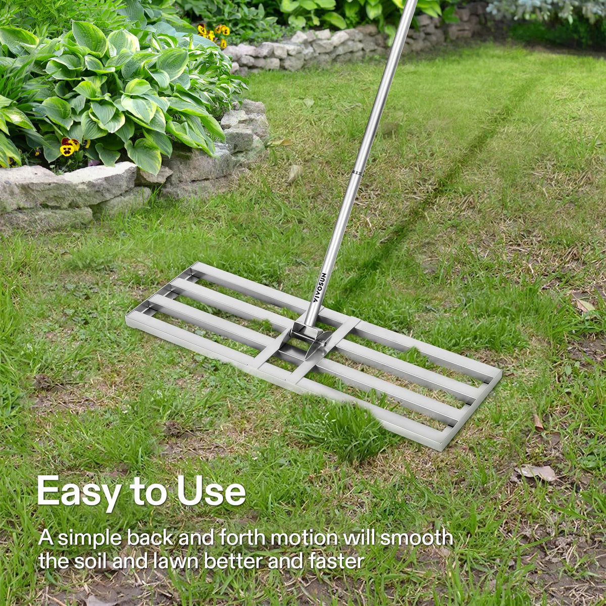 VIVOSUN rustproof stainless steel design resists corrosion for long-lasting outdoor use.