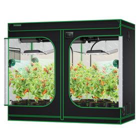 VIVOSUN S848 tent assembly view with sturdy frame for durable indoor grows