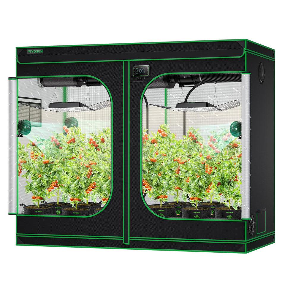 VIVOSUN S848 tent assembly view with sturdy frame for durable indoor grows