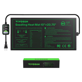 VIVOSUN seedling heat mat with digital controller maintains precise warmth for germination