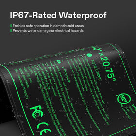VIVOSUN waterproof surface resists scrubbing and cleans easily