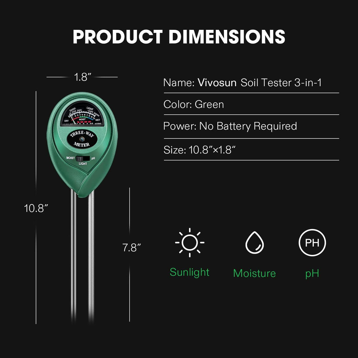 VIVOSUN compact design suited for indoor and outdoor gardening.