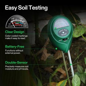 VIVOSUN soil tester light reading helps assess plant exposure.
