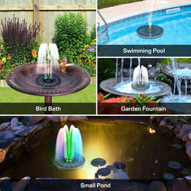 VIVOSUN solar fountain quick setup for easy outdoor installation.