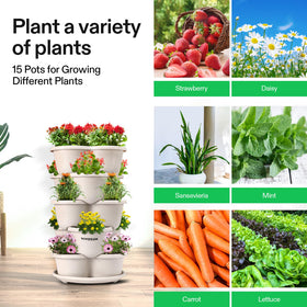 VIVOSUN balcony-friendly vertical planter saves space for plants