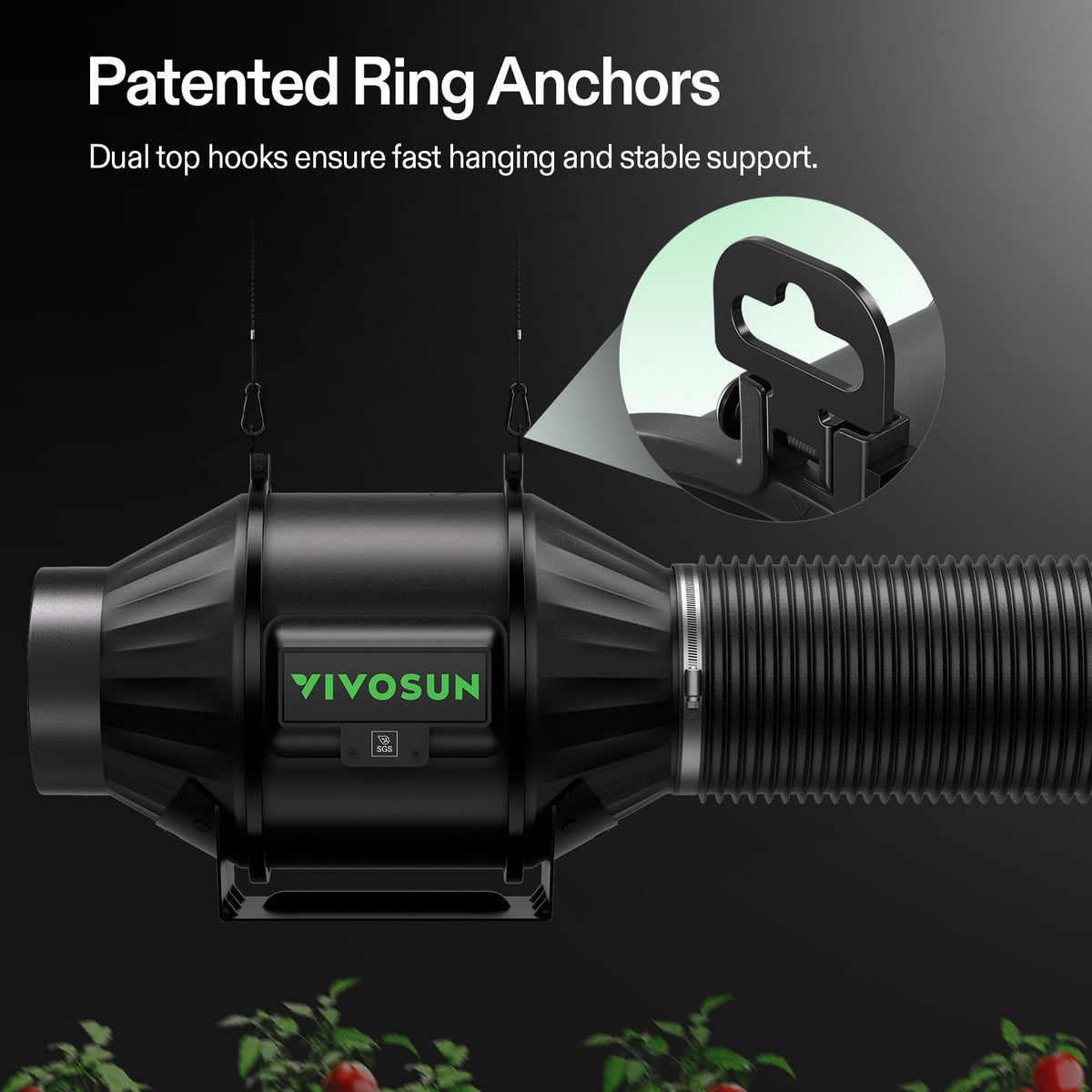 VIVOSUN stainless clamps for durable ducting connections