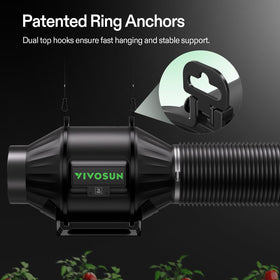 VIVOSUN stainless clamps for durable ducting connections