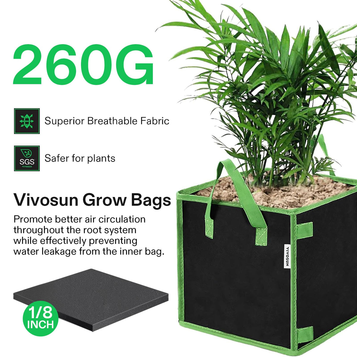 VIVOSUN stake-ready corners with holders helping maintain cubic shape for stable setup.