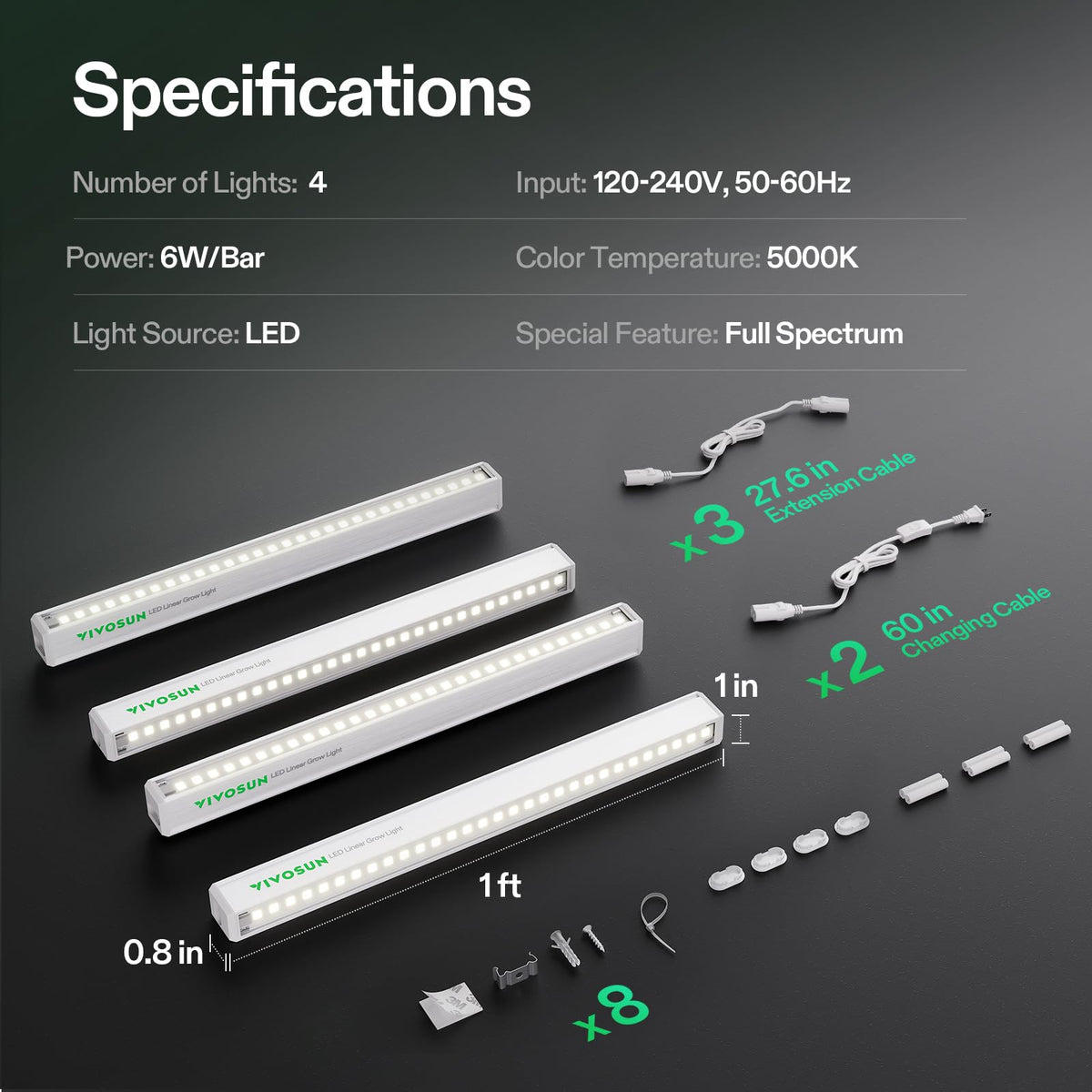 VIVOSUN T5 4-pack for indoor garden setups.