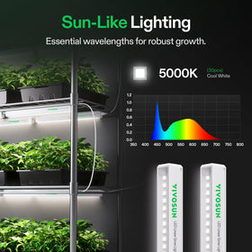 VIVOSUN T5 daisy-chain compatible light supports scalable indoor setups.