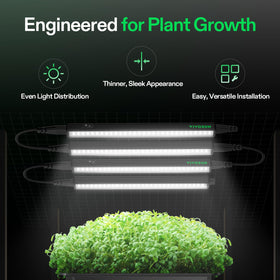 VIVOSUN T5 grow light strip LED array with even coverage