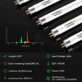 VIVOSUN T5 low heat emission tube for compact indoor grows.