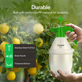 VIVOSUN translucent bottle with calibration scale lets you track fluid levels.