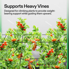 VIVOSUN trellis hooks close-up showing rustproof hardware for durable garden support.