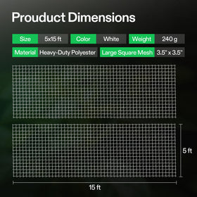 VIVOSUN 2-pack provides extra coverage for multiple garden beds.