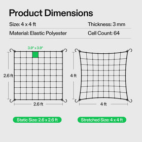 VIVOSUN reusable trellis netting stored compactly after use.