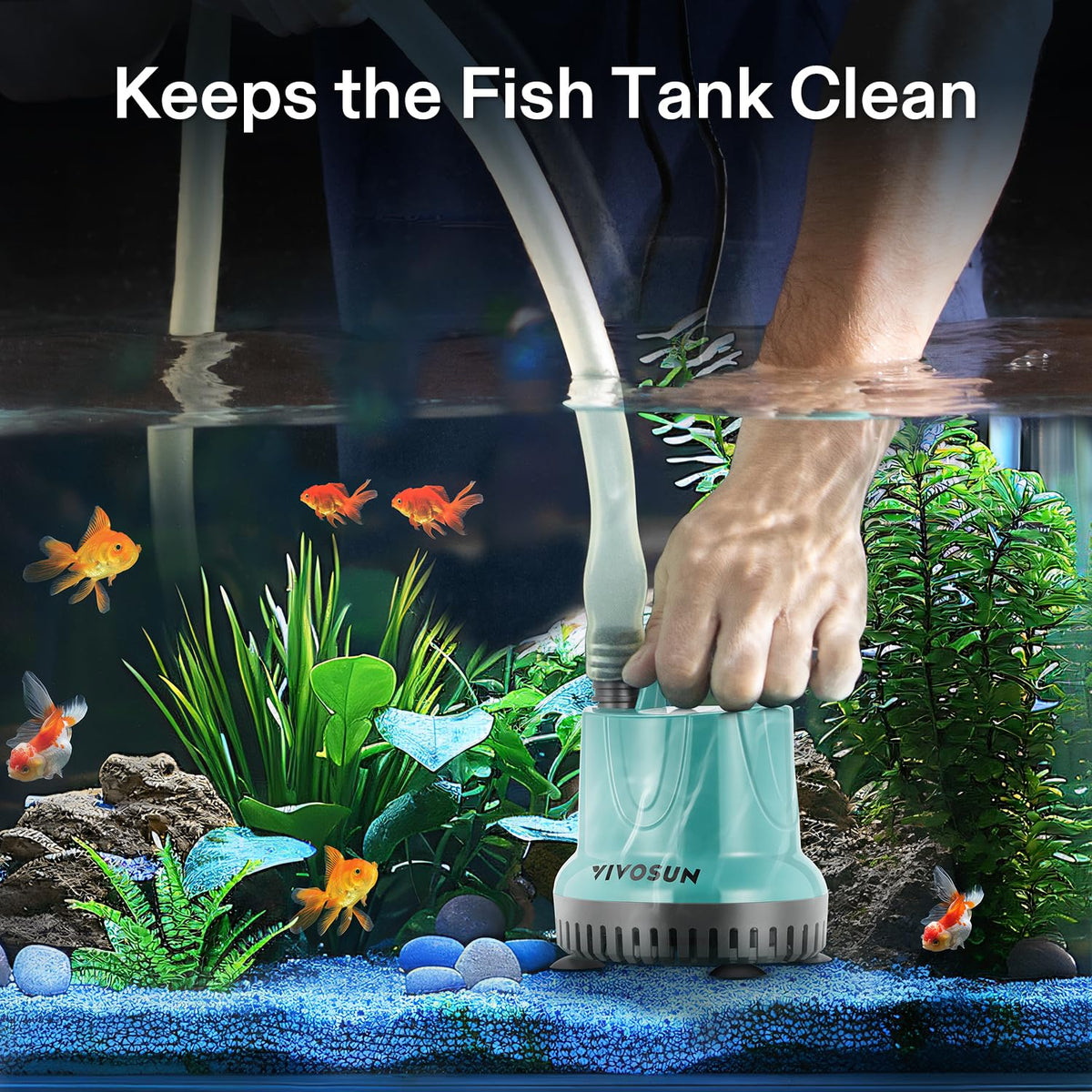 VIVOSUN versatile use for fish tanks, ponds, and hydroponics