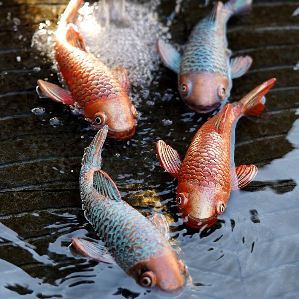 VKEVOC koi fish garden decor enhancing backyard scenery