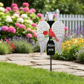 VKEVOC Miss You engraving on the stake offers a graceful condolence reminder.