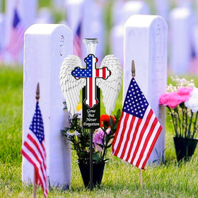VKEVOC Waterproof Grave Marker resists rain and wind for long-lasting outdoor memorials.