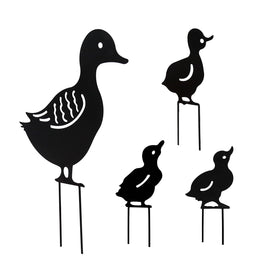 Vkinman mallard statue features a stable base for lawn display.