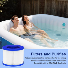 Vkolim crystal-clear spa water effect from superior filtration