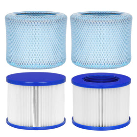 Vkolim hot tub replacement cartridge with screw-in design for cleaner water