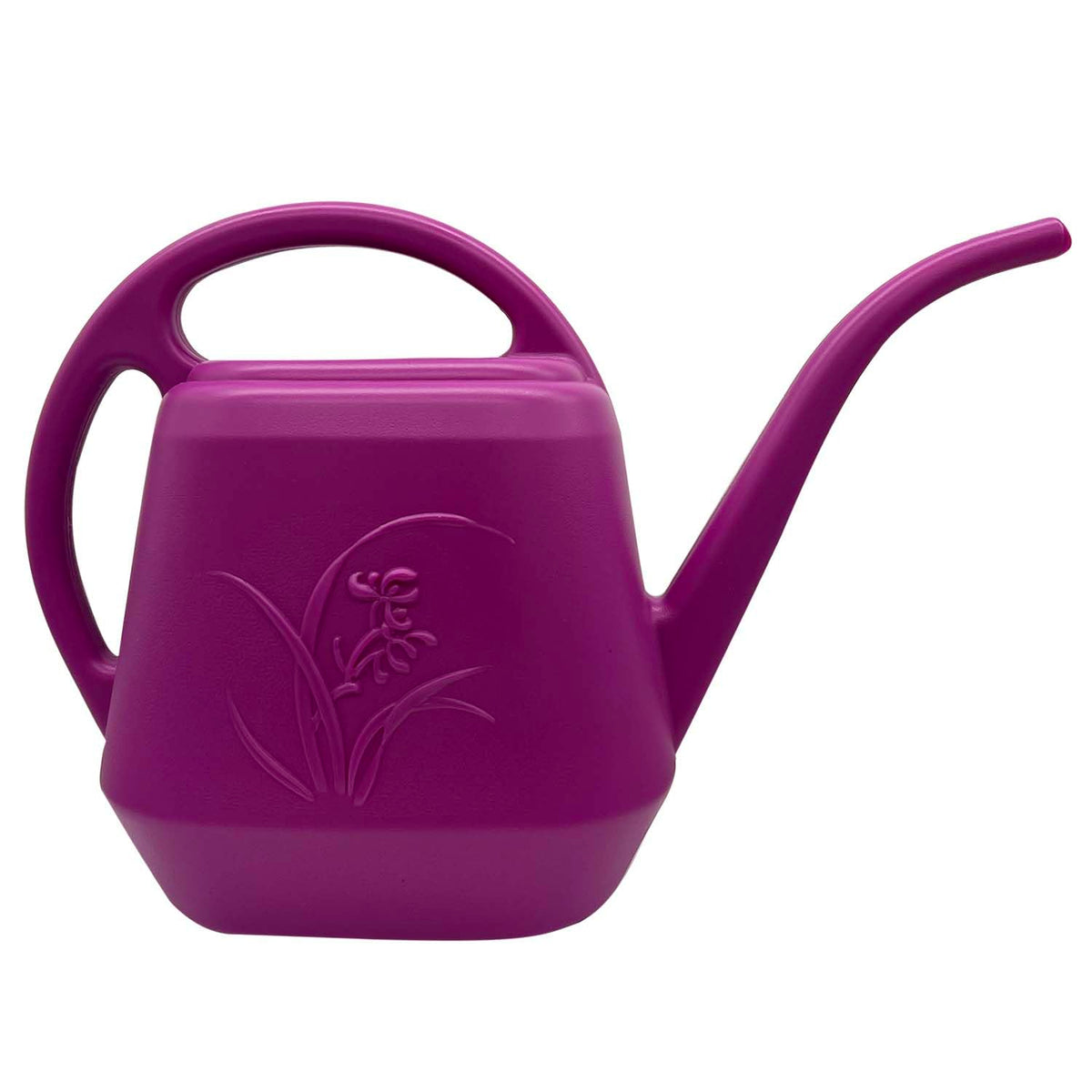 VKPLITE Rose Red half-gallon watering can with balanced design for precise pot watering.