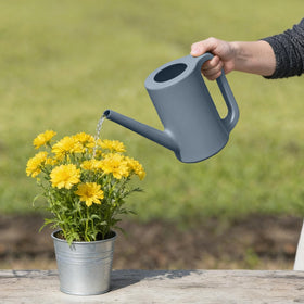 VKPLITE watering can with grey design and comfortable handle for everyday use.