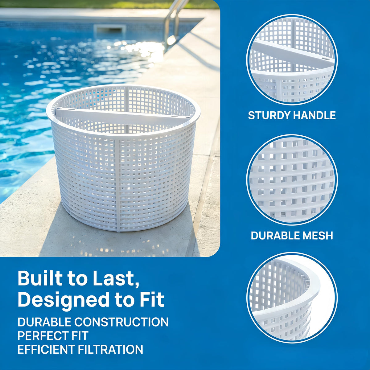 Simple installation VKQ SPX1082CA skimmer basket replacement process