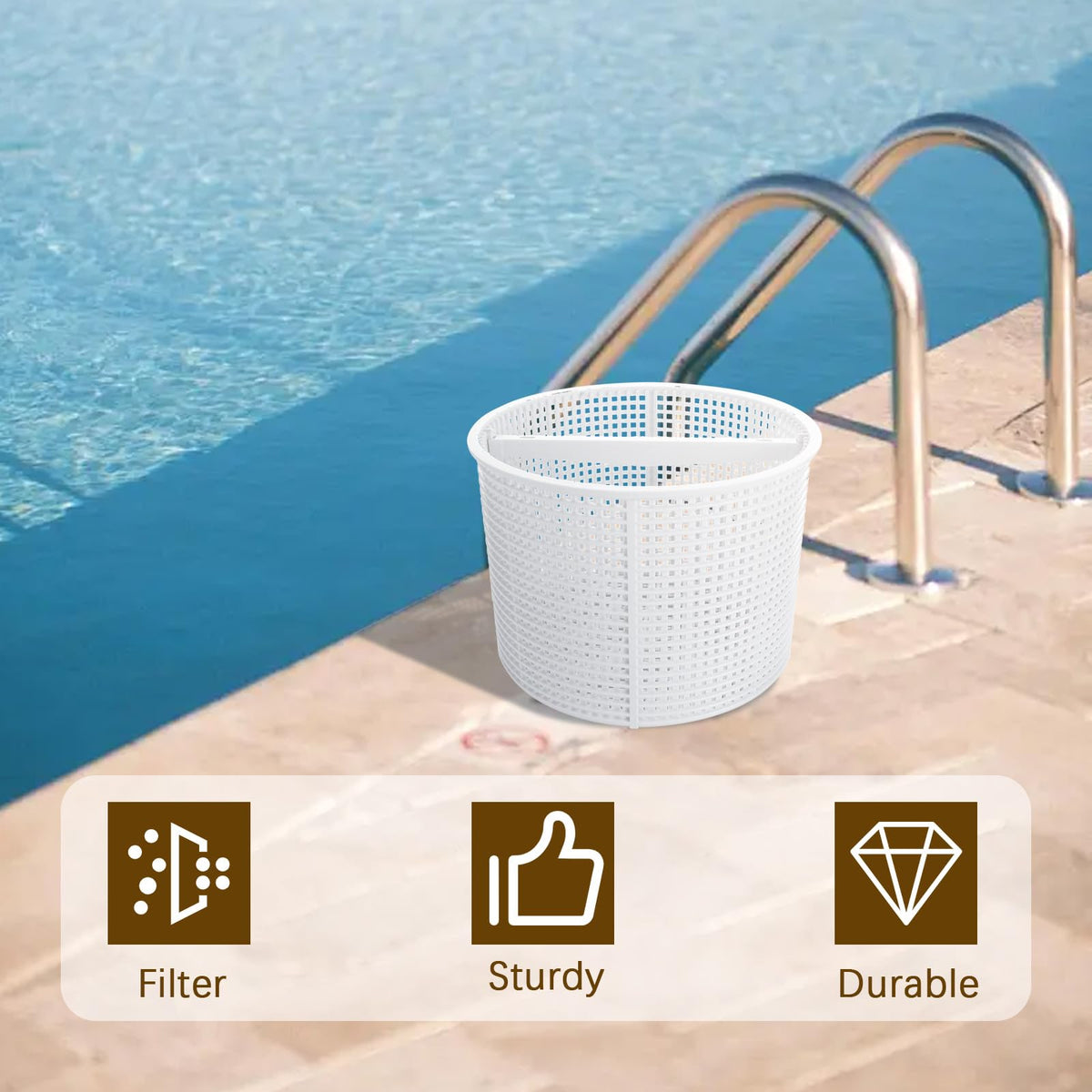 Efficient VKQ SPX1082CA mesh captures leaves and debris for clear water