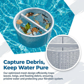 Easy remove and clean VKQ SPX1082CA skimmer basket maintains circulation