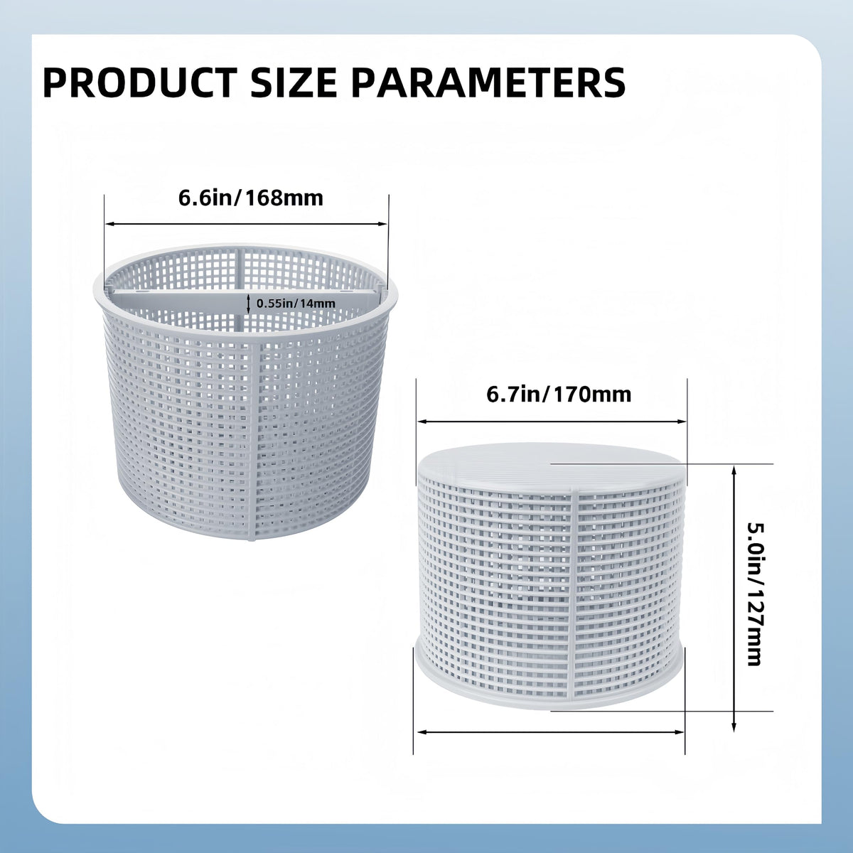 VKQ SPX1082CA basket fits perfectly for quick Hayward replacement