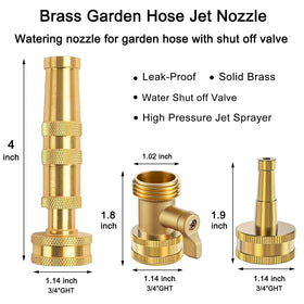 Vneirshah brass hose-valve for easy on/off control during gardening.