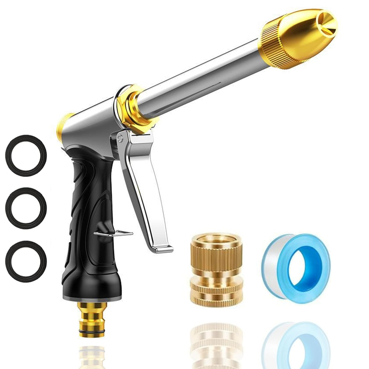 VNEIRSHAH brass heavy garden hose nozzle for durable high-pressure spray
