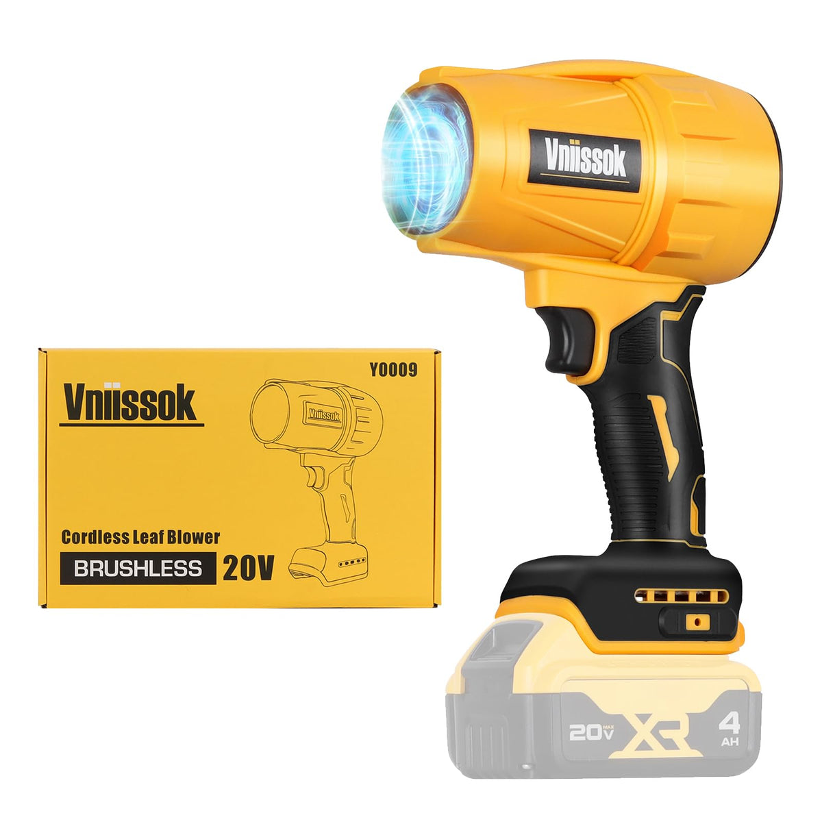 Vniissok Jet Dry Mini Blower front view showing compact design for quick debris removal