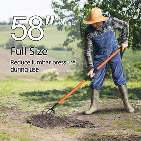 VNIMTI cultivator reinforced joints with double rivets keep the head secure during tough work.